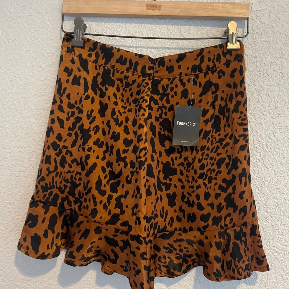 NWT - Mini Leopard Skirt